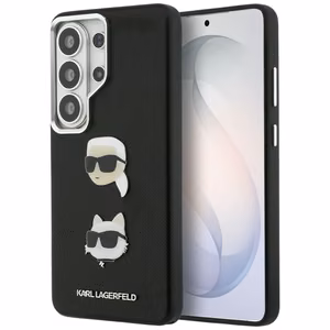 Karl Lagerfeld Saffiano Double Heads Metal case for Samsung Galaxy S26 Ultra - black