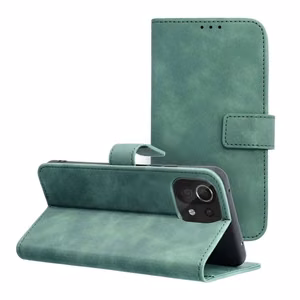 TENDER knygos dėklas telefonui XIAOMI Redmi Note 10 Pro / Redmi Note 10 Pro Max žalias