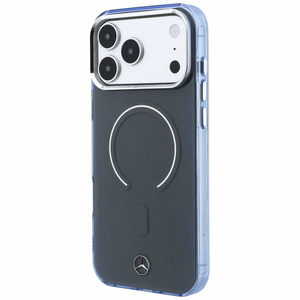 Mercedes Double Layer Iconic Logo dėklas, skirtas iPhone 18 Pro Max / 17 Pro Max, suderinamas su MagSafe – tamsiai pilkas