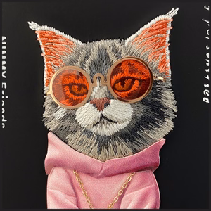 Nimmy Glasses Cool Cat dėklas telefonui iPhone 17 - juodas