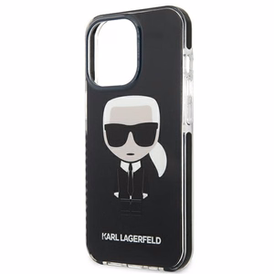 Karl Lagerfeld Iconik Karl dėklas iPhone 13 Pro / iPhone 13 - juodas