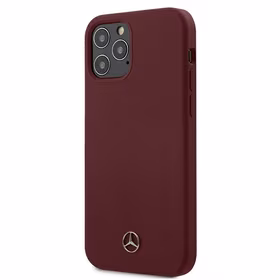 Mercedes Silicone Line dėklas iPhone 12 / iPhone 12 Pro - raudonas