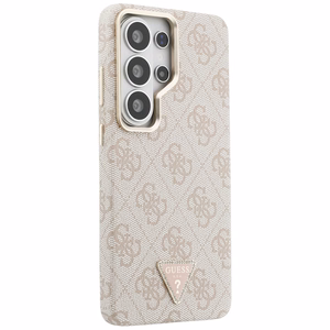 Guess dėklas 4G Triangle Logo MagSafe for Samsung Galaxy S26 Ultra rožinis