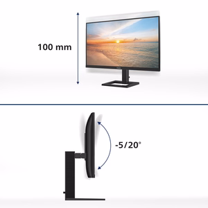 Philips 1000 series 27E1N1800AE/00 monitorius 68,6 cm (27") 3840 x 2160 pikselių 4K Ultra HD LED juodas