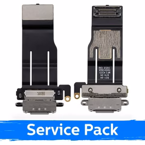 Įkrovimo lizdas skirtas Apple iPad Pro 13 (2024) Gen7 su flex / sidabrinis / (Service Pack)