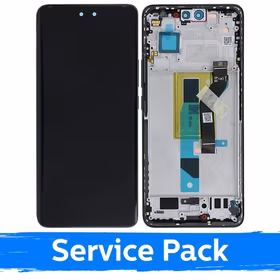 LCD ekranas suderinamas su Xiaomi 13 Lite su rėmeliu / Juodas / (Service Pack)