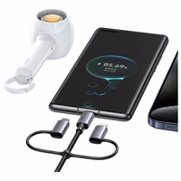 USAMS laidas 6in1 Fast charging 60W 1,2m Data Cable Digital dispay Aluminium Alloy Seria Sufeng SJ713