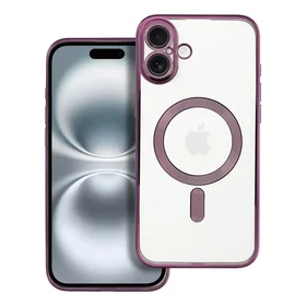 ELECTRO MAG COVER dėklas telefonui suderinamas su Magnetiniu IPHONE 16 Plus violetinis