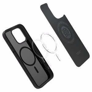 Spigen Liquid Air "T" Magnetinis dėklas telefonui iPhone 16 Pro - matinė juoda