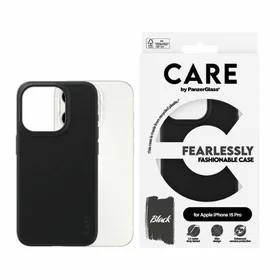 CARE by PanzerGlass stilingas dėklas telefonui iPhone 15 Pro - juodas