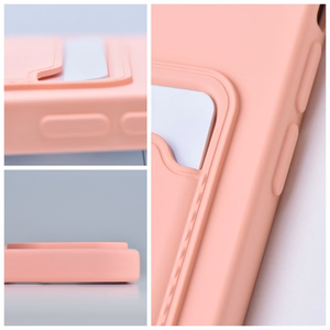 Kortelių dėklas telefonui IPHONE 15 Pro rožinis