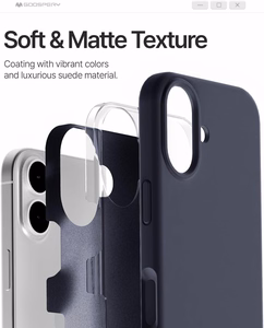 Dėklas Mercury Pure Magsafe Silicon Case Apple iPhone 17 tamsiai mėlynas