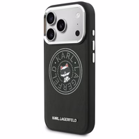 Karl Lagerfeld Point & Choupette Sketch MagSafe Dėklas for iPhone 17 Pro - juodas