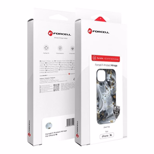 FORCELL F-PROTECT Mirage, karinio standarto išbandytas dėklas telefonui su MagSafe, skirtas IPHONE 15 PRO, sidabrinio rūko spalvos