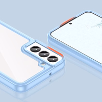 Outer Space dėklas telefonui Samsung Galaxy S23 su lanksčiu rėmeliu mėlynas