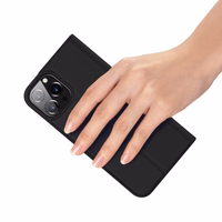 DUX DUCIS Skin Pro knygos stiliaus dėklas telefonui iPhone 13 Pro juodas (m)