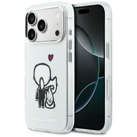 Karl Lagerfeld Karl & Choupette Back MagSafe Case for iPhone 17 Pro Max - Clear