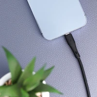 FORCELL F-ENERGY C346 kabelis Type C į Lightning PD 3A 27W Silicone 1 m juodas