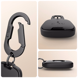 Tech-Protect Velar deklas Apple AirTag 1 / 2 - Juodas