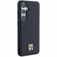 DKNY Odinis raštas metalo logotipas MagSafe dėklas telefonui skirtas Samsung Galaxy S24 - juodas