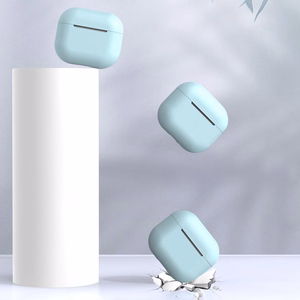 AirPods dėklas silikoninis minkštas ausinėms juodas (C)