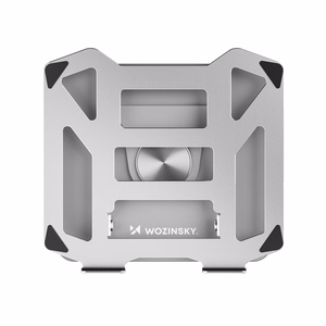 Wozinsky WDCX-X19-AB HardStand 360° Pasukamas Nešiojamojo Kompiuterio ir Planšetės Stovas - Sidabrinis