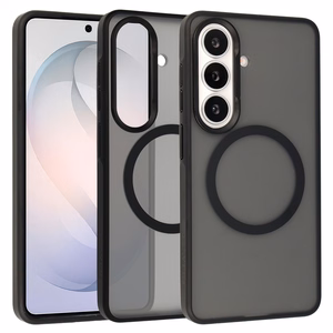 Liavec Soft Dėklas Metal Frame for Samsung Galaxy S26 juodas