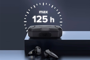 Kruger&Matz M6 belaidės į ausis įdedamos ausinės su išorine baterija, juodos