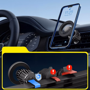Automobilinis laikiklis (m) BH-16A karboninis magnetinis MagSafe prie oro ventiliacijos (BH16AC-MAVB) juodas (m)