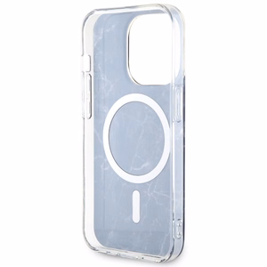 Guess GUHMP14LPCUMAK iPhone 14 Pro 6.1" juodas/juodas kietas dėklas Marble Magnetinis