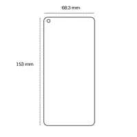 Grūdintas stiklas 2,5D Oppo Reno 6 5G