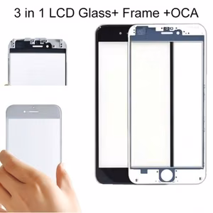 Komplektas restauravimui skirtas "Pro+" Apple iPhone 5S (SE) / baltas / stiklas + OCA + Rėmelis / komplektas