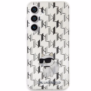 Karl Lagerfeld KLHCS23FEHNCMKLT S23 FE S711 skaidrus kietas dėklas monograma Choupette