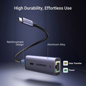 Tinklo adapteris Ugreen CM648 USB-C to RJ45 pilkas (25052)
