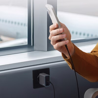 Cuktech CUKAD653EUGR 65W GaN sieninis įkroviklis 2 x USB-C 1 x USB-A - pilkas