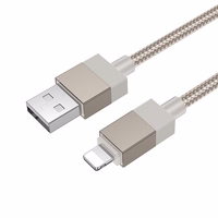 Kabelis USB A į Lightning Hoco 2,4A 1 m X110 auksinis