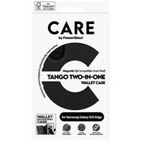 CARE by PanzerGlass Feature Tango 2in1 piniginė Qi dėklas Samsung Galaxy S25 Edge - juodas