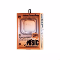 REMAX BLUETOOTH HEADPHONES TWS W37 baltas ENC BT 5.4