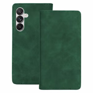 Smart Suede dėklas, skirtas Samsung Galaxy A36 5G / A37 5G, žalias