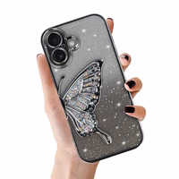 Tel Protect Butterfly Water dėklas telefonui Iphone 17 sidabrinis