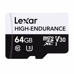 „Lexar“ didelio patvarumo „microSDHC“/„microSDXC“ 64 GB atminties kortelė
