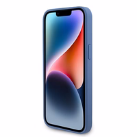 Guess GUHCP15XP4TDPB iPhone 15 Pro Max 6.7" mėlynas/mėlynas hardcase Leather 4G Triangle Strass