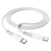 Kabelis USB-C į USB-C Hoco 3A 60W 1 m X70 baltas