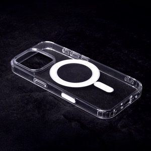 Anti Shock 1,5 mm Mag dėklas for iPhone 16 Pro 6,3" skaidrus big hole + button