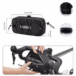 Rockbros TL001 ROAD TO SKY 1.9L Waterproof Handlebar Bike Bag - Black