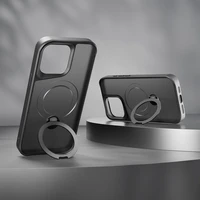 Etteri Matinis Magnetinis žiedas dėklas telefonui iPhone 14 6,1" juodas