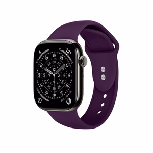 Crong Liquid dirželis, skirtas Apple Watch 44 / 45 / 46 / 49 mm, slyvų spalvos