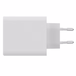 mophie Wall Adapter USB-C PD DUAL 67W GAN EU (2xUSBC), baltas