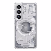 Spigen Ultra Hybrid Mag MagSafe Dėklas for Samsung Galaxy S26 Zero One - Clear and baltas
