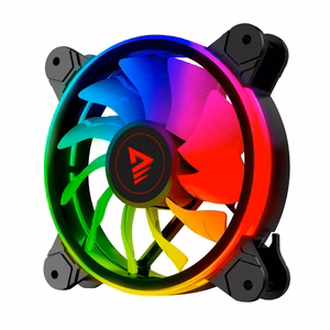 SAVIO FAN-01 4 vnt. 120 mm ARGB ventiliatorių, įskaitant valdiklį ir nuotolinio valdymo pultą